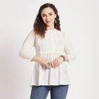 Cotton Solid Kurti, सफ़ेद, small image number null