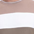 Men's 100% Cotton Round Neck Half Sleeves T-Shirt , Brown, small image number null