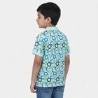 Boys Light Blue Cotton Polo Neck Polo Boys T-Shirt, एक्वा, small