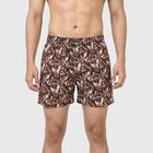 Men's Wine Regular Fit Solid Boxers, वाइन, small