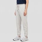 Women's Grey Jogger Fit Solid Track Pants, Melange Light Grey, small
