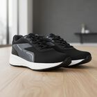 Men's Grey Lace-Up Sneakers, ग्रे, small