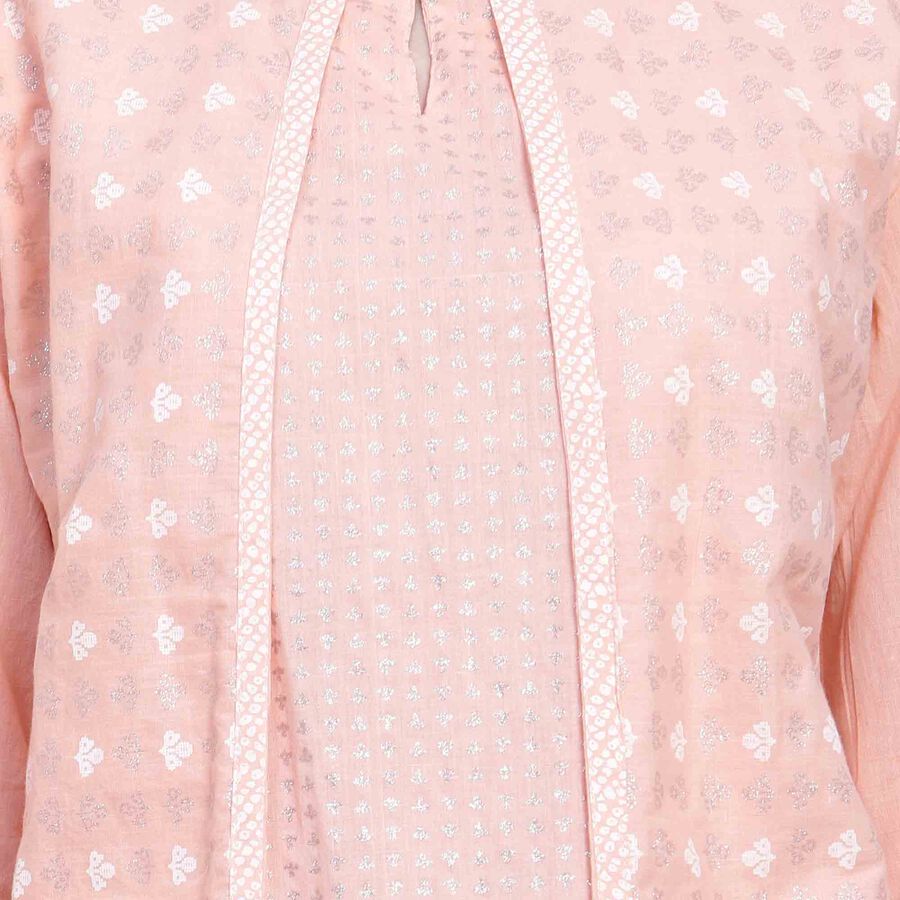 Printed Kurta, Peach, large image number null