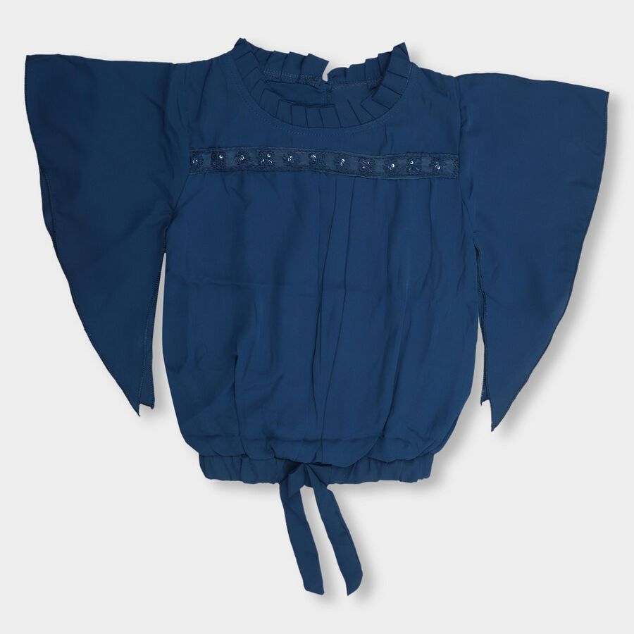 Girls' T-Shirt , Dark Blue, large image number null