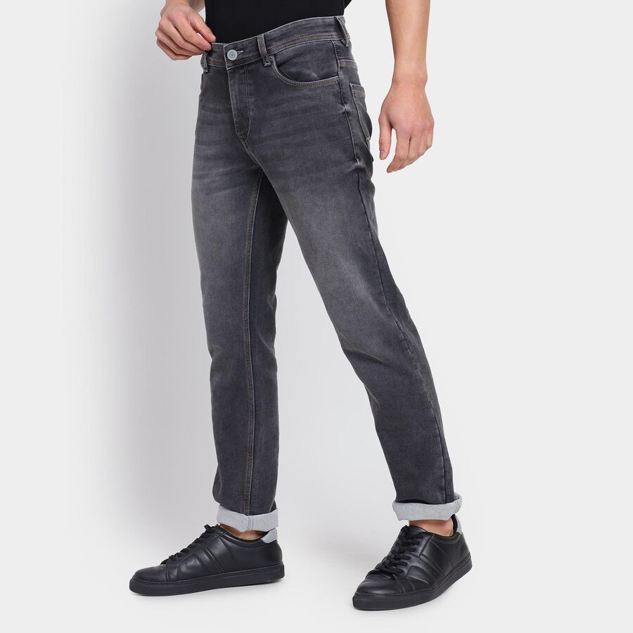 Men's Slim Fit Jeans , Dark Grey, large image number null