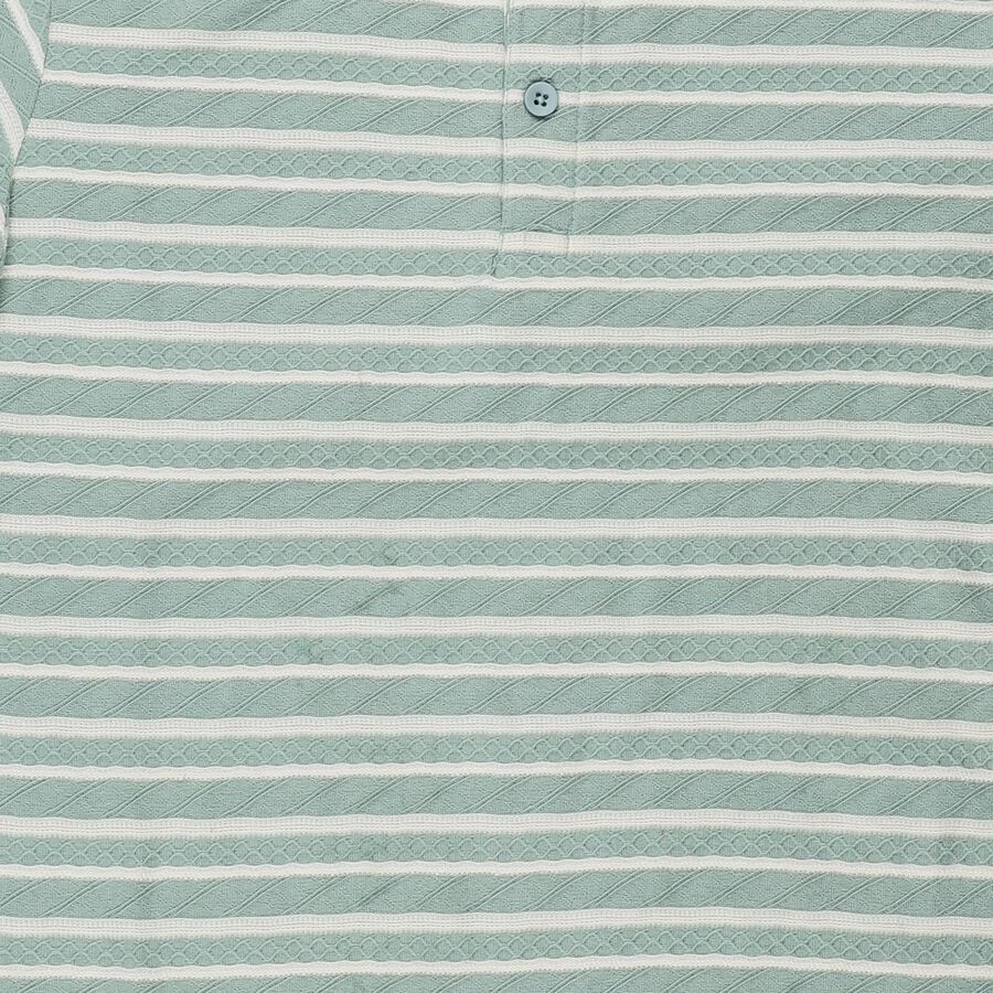 Boys Dark Green Round Neck Casual Half Sleeve T-Shirt, Dark Green, large