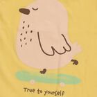 Infants Bright Yellow Cotton Round Neck Casual Sleeveless Top and Peach Shorts Set, Yellow, small image number null