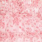 Girls' Soft Pink Round Neck Romantic Dress, Light Pink, small image number null