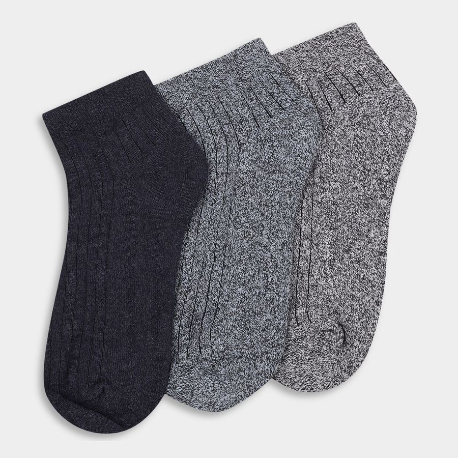 Men's Socks (Pack of 3), नेवी ब्लू, large
