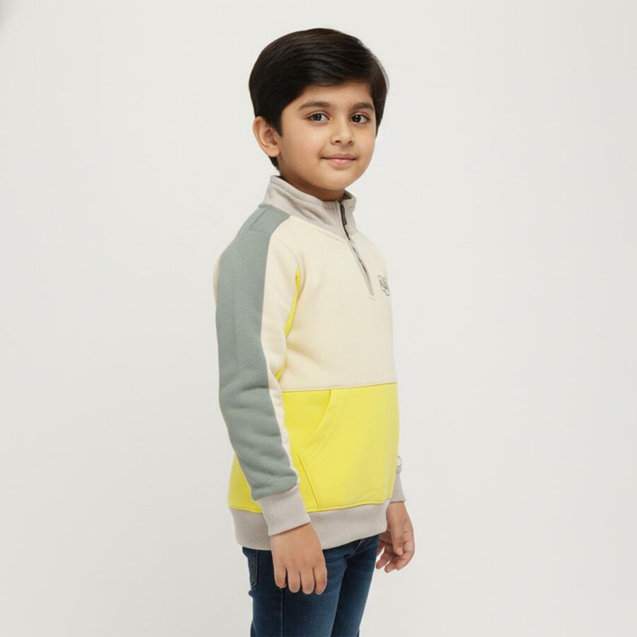 Boys' Sweatshirt, पीला, large image number null