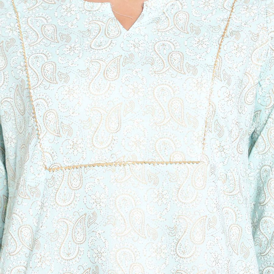 Printed Kurti, Light Blue, large image number null