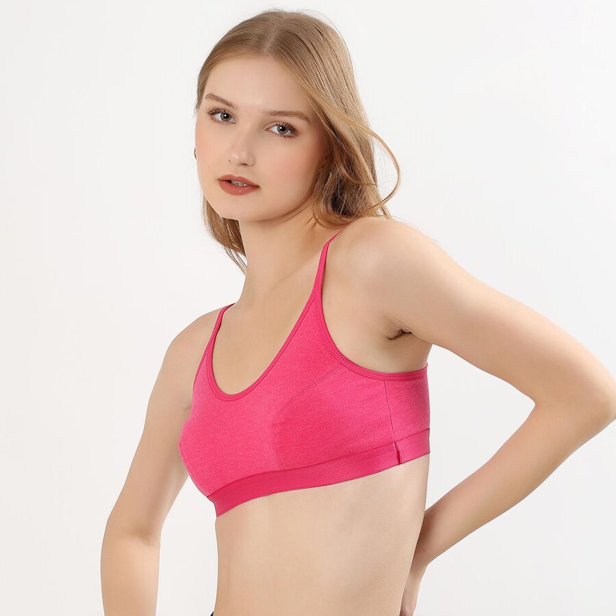 Ladies' Basic Bra, Fuchsia, large image number null