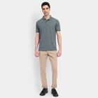 Men's 100% Cotton Slim Fit Casual Trousers , Beige, small image number null
