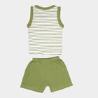 Infants Cotton Baba Suit, Olive, small image number null