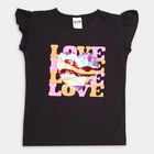 Girls' 100% Cotton T-Shirt , काला, small image number null