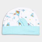 Infants' Cotton Gift Set (Cap, Mittens, Booties), White, small