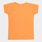 Girls Cotton T-Shirt, Orange, small image number null