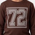 Boys Brown Crew Neck Regular T-Shirt, भूरा, small