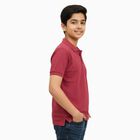 Boys' Half Sleeves T-Shirt, Pink, small image number null