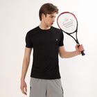 Men's Jet Black Crew Neck Athleisure T-Shirt, Black, small