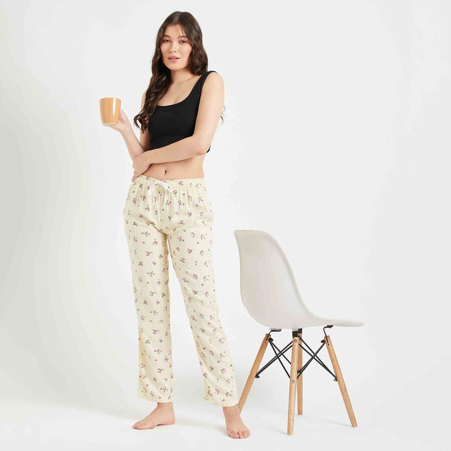 Printed Pyjama, Yellow, large image number null