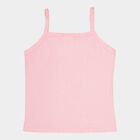 Girls Cotton Vest, Pink, small image number null