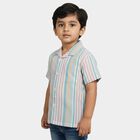 Boys Pink Cotton Half Sleeve Collared Casual Shirt, Pink, small