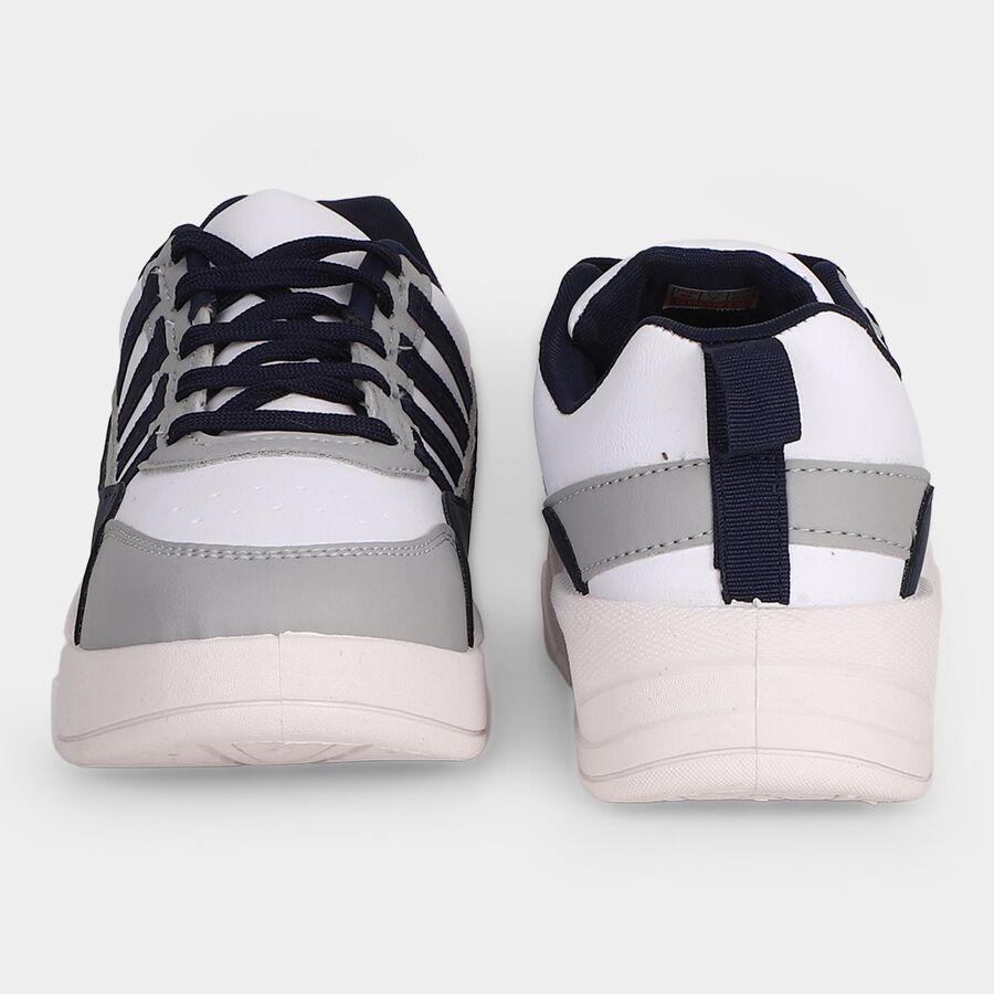 Men's White Sneakers, White, large
