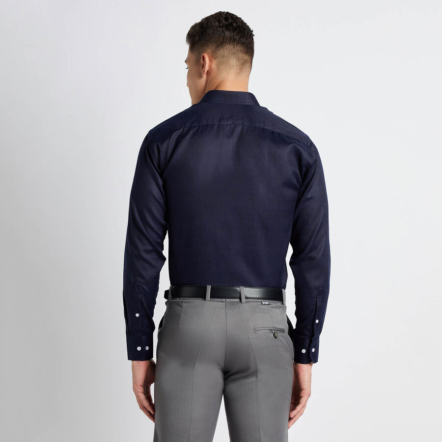 Solid Formal Shirt, Navy Blue, large image number null