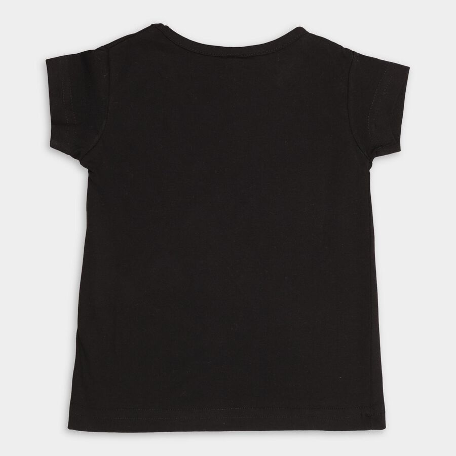 Girls' T-Shirt , काला, large image number null