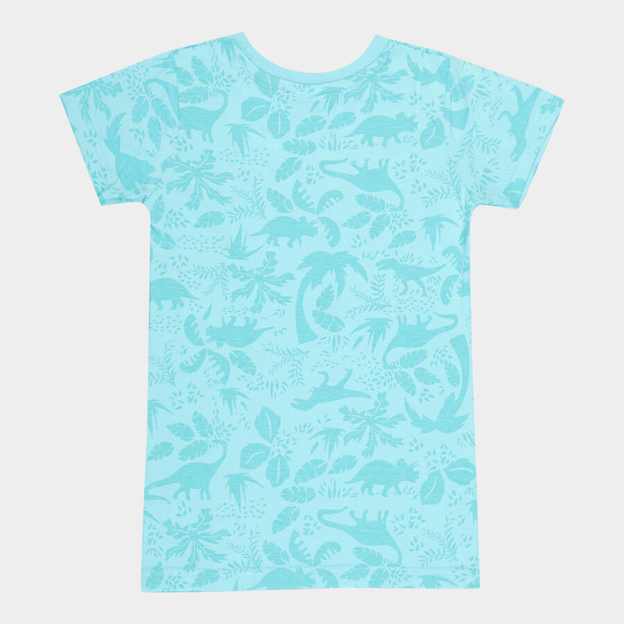 Boys All Over Print T-Shirt, Light Blue, large image number null