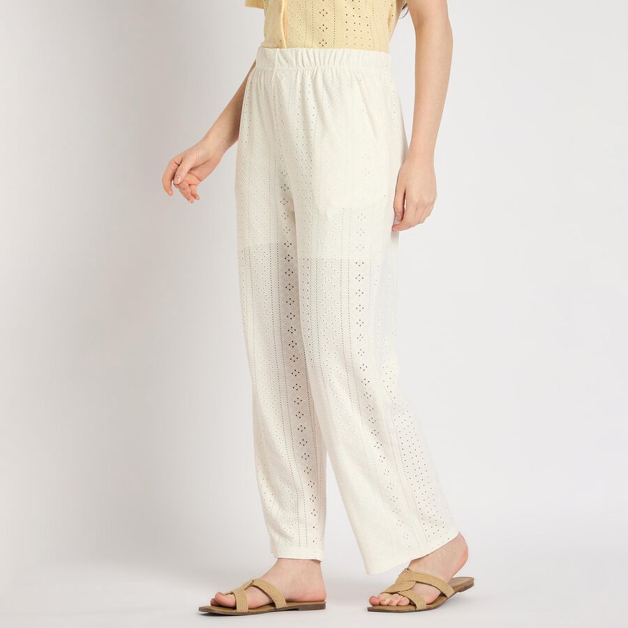 Ladies' Trousers , ऑफ व्हाइट, large