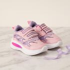 Girls Pink Velcro Strap Sneakers, Pink, small