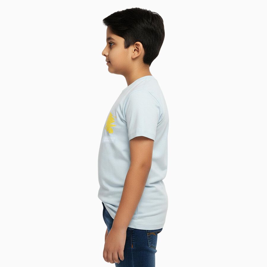 Boys' Half Sleeves T-Shirt, हल्का नीला, large image number null