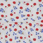 Infants' White Cotton Floral Print Flutter Sleeve Frock, Off White, small