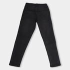 Kids' Washed Black Slim Fit Basic Jeans, Black, small image number null