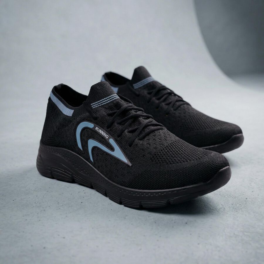 Men's Sports Shoes, काला, large