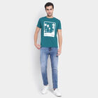 Round Neck T-Shirt, Teal Blue, small image number null