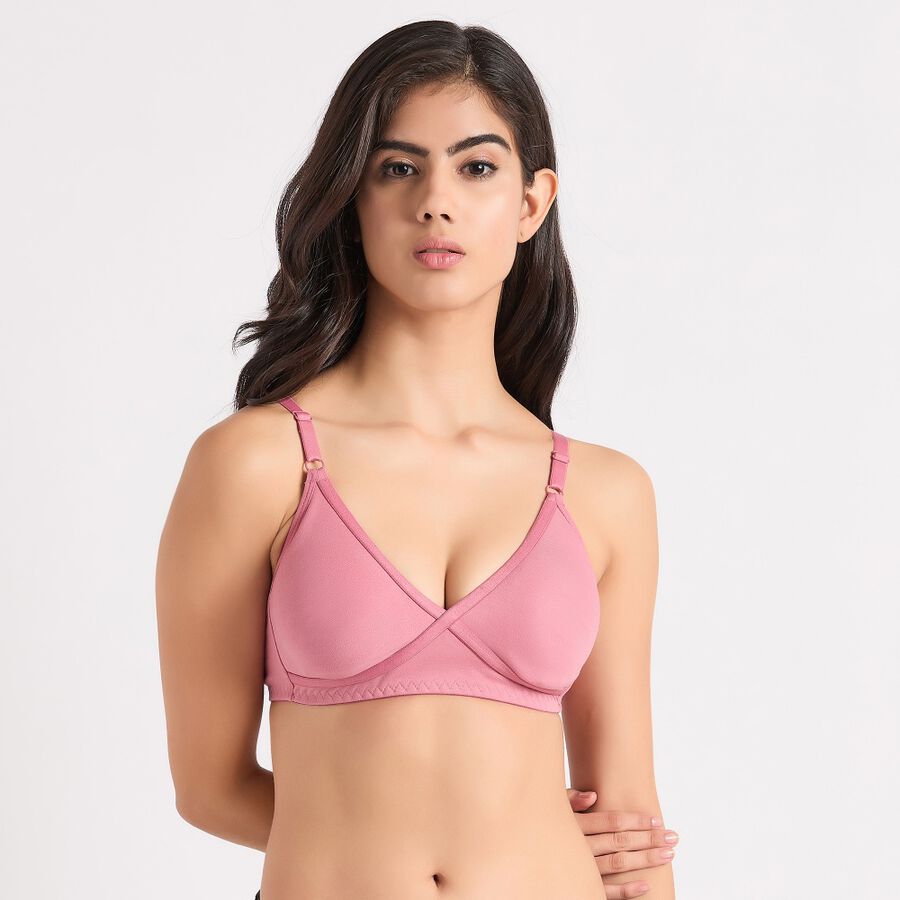 Ladies' Non-Padded Bra, Light Pink, large image number null