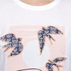 Ladies' Round Neck T-Shirt , सफ़ेद, small image number null
