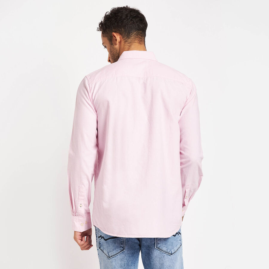 Cotton Solid Casual Shirt, Pink, large image number null