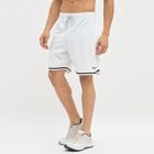 Men's Bright White Regular Fit Knee-Length Bermuda Shorts, White, small
