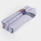 Men's Snow White Assorted Patterned Pack of 3 Handkerchief, हल्का नीला, small