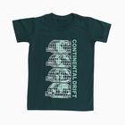 Boys' Half Sleeves T-Shirt, गहरा हरा, small image number null