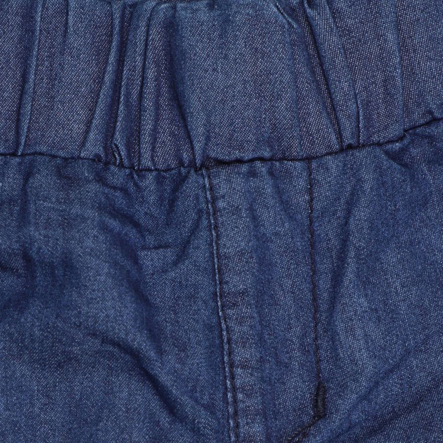 Girl's Basic Slim Dark Blue Jeans, Dark Blue, large image number null