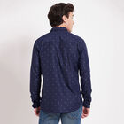 Printed Casual Shirt, Navy Blue, small image number null