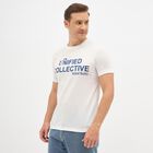 Men's Bright Snow White Round Neck Slim Fit T-Shirt, White, small image number null