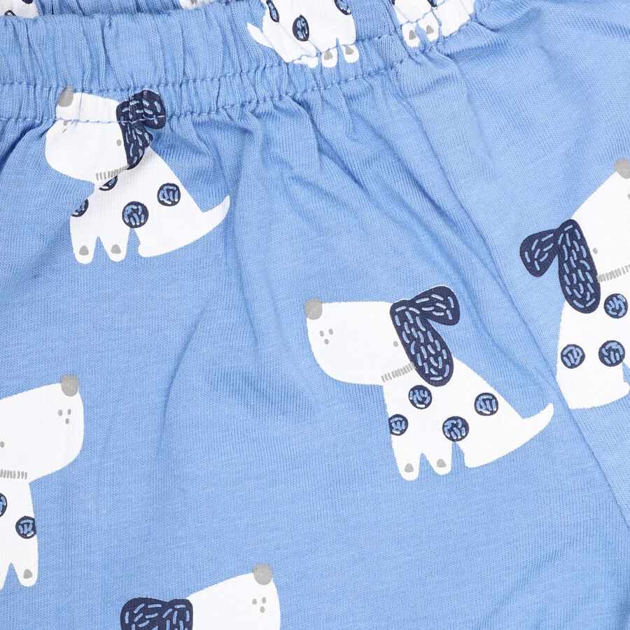 Infants' 100% Cotton Baba Suit , मध्यम नीला, large image number null