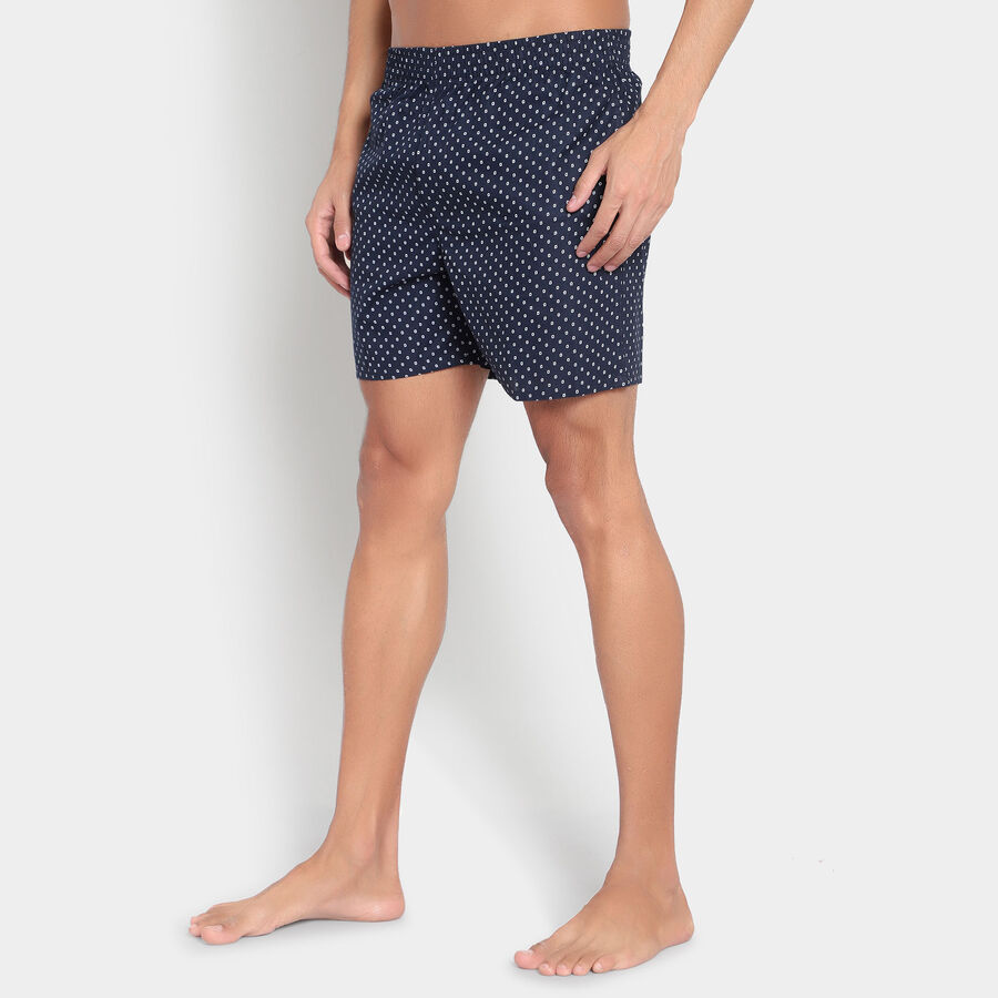 Cotton Printed Boxers, Navy Blue, large image number null
