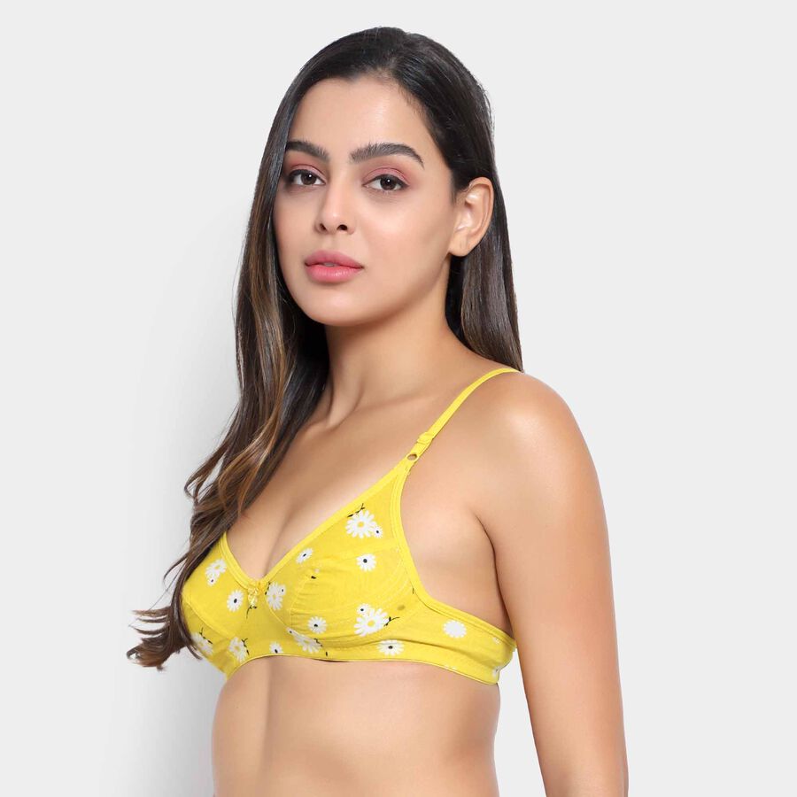 Printed Bra, Yellow, large image number null